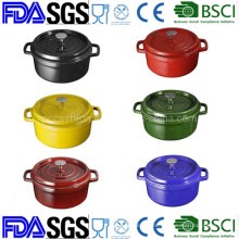 Healthy Cast Iron French Oven Dutch Oven Fondue BSCI LFGB FDA Approved